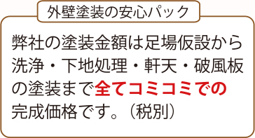 外壁塗装の安心パック